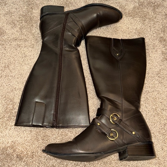 Impo Wayside Brushed Kiddo Buckles Boots Size 9 M Color Brown Gold - Picture 6 of 13